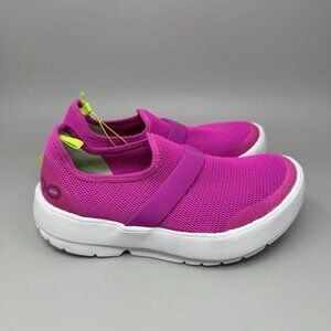 OOFOS OOmg Low Shoes Lightweight Recovery Mesh Size 5 Women’s New Pink White